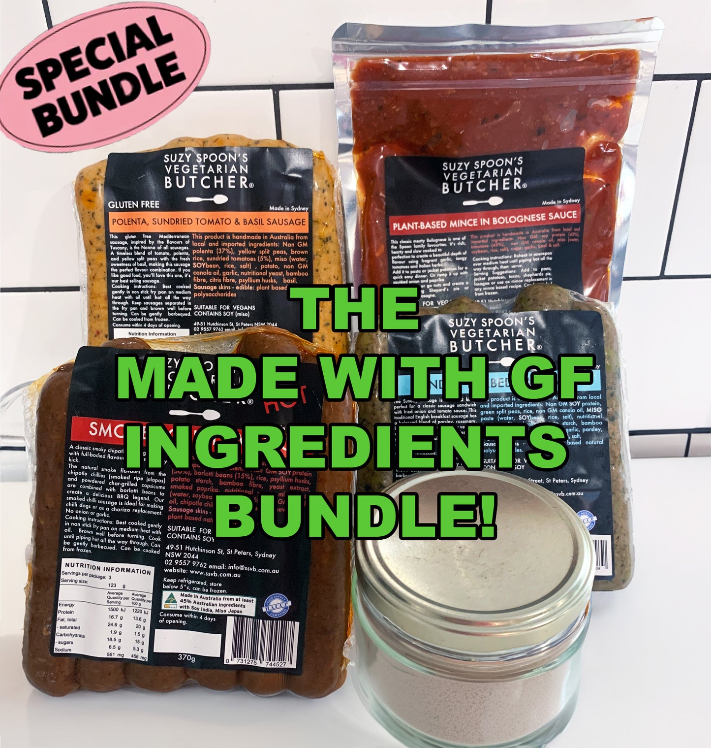 The made with GF ingredients