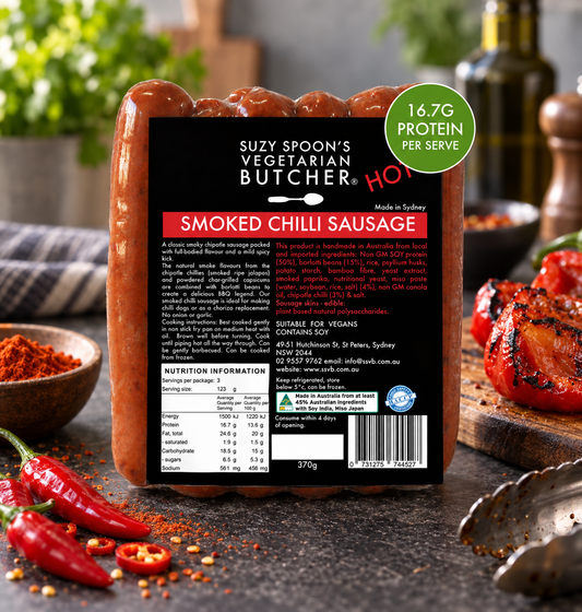 Vegan Smoked Chilli Sausage