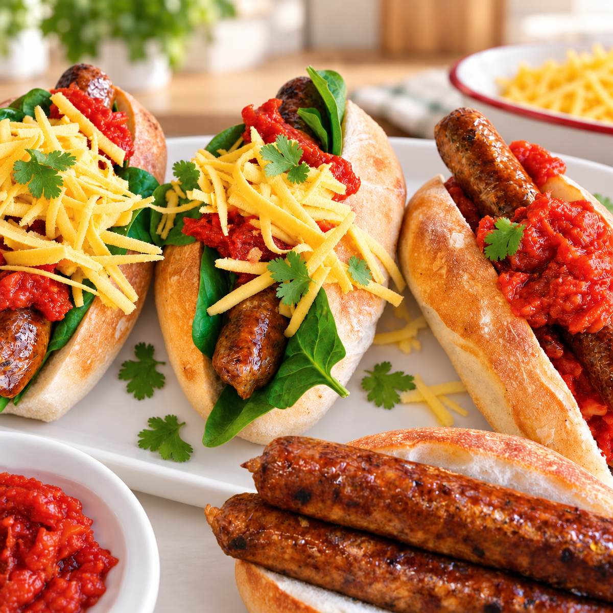 Vegan Smoked Chilli Sausage