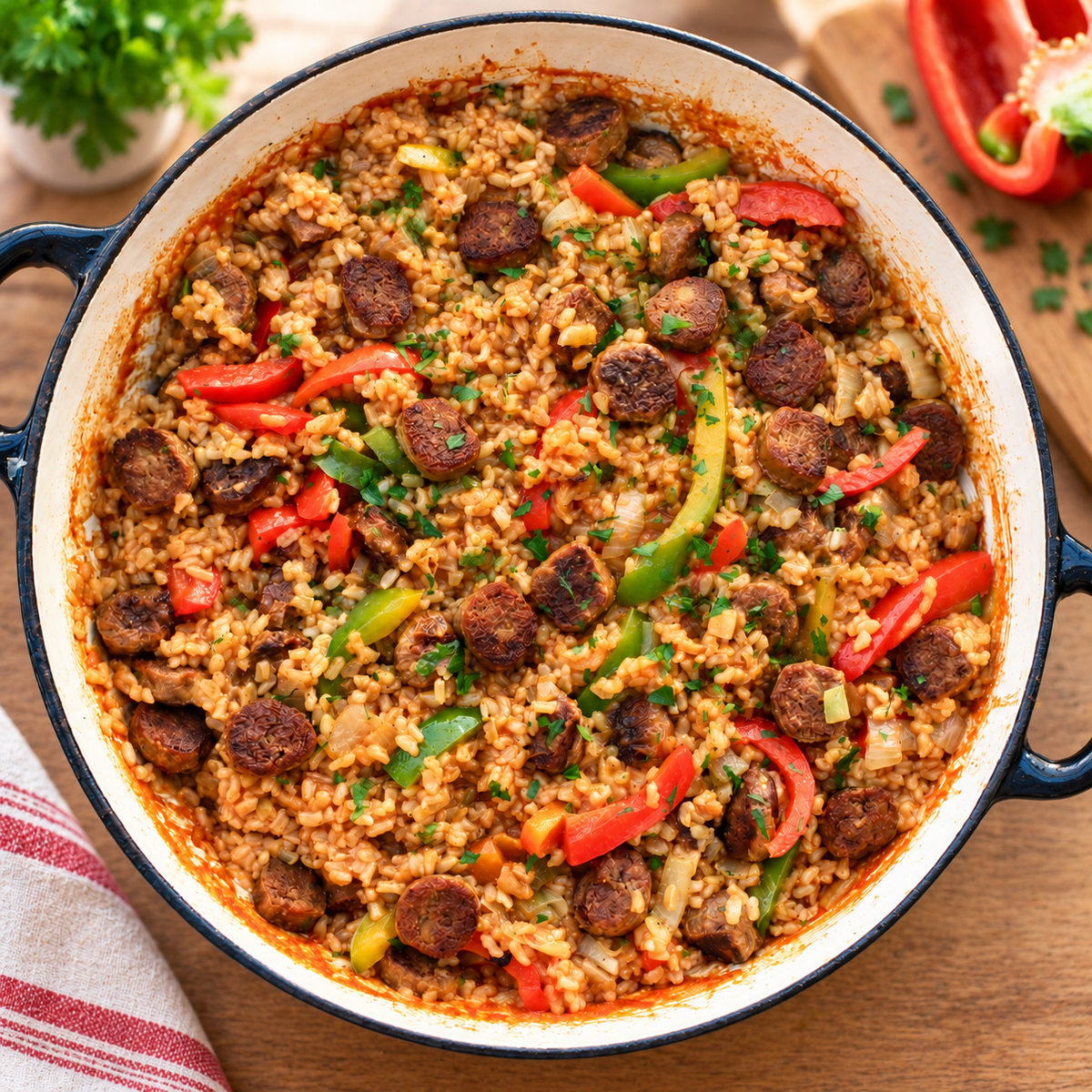 Vegan Smoked Chilli Sausage