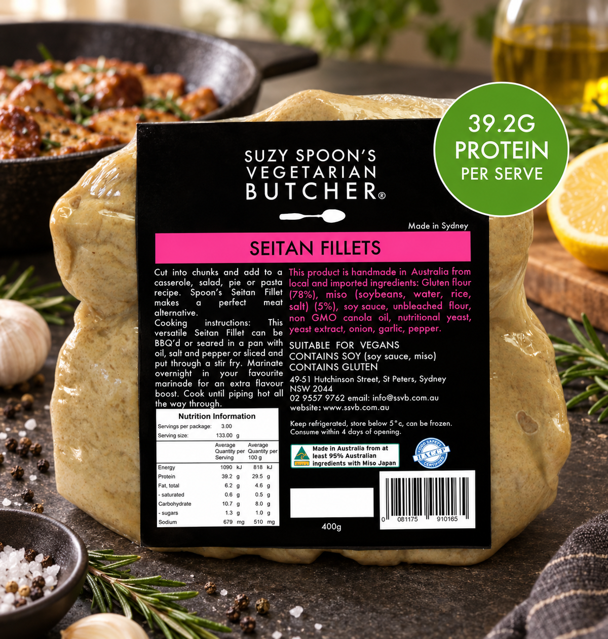 Vegan Seitan (chicken style) Fillets