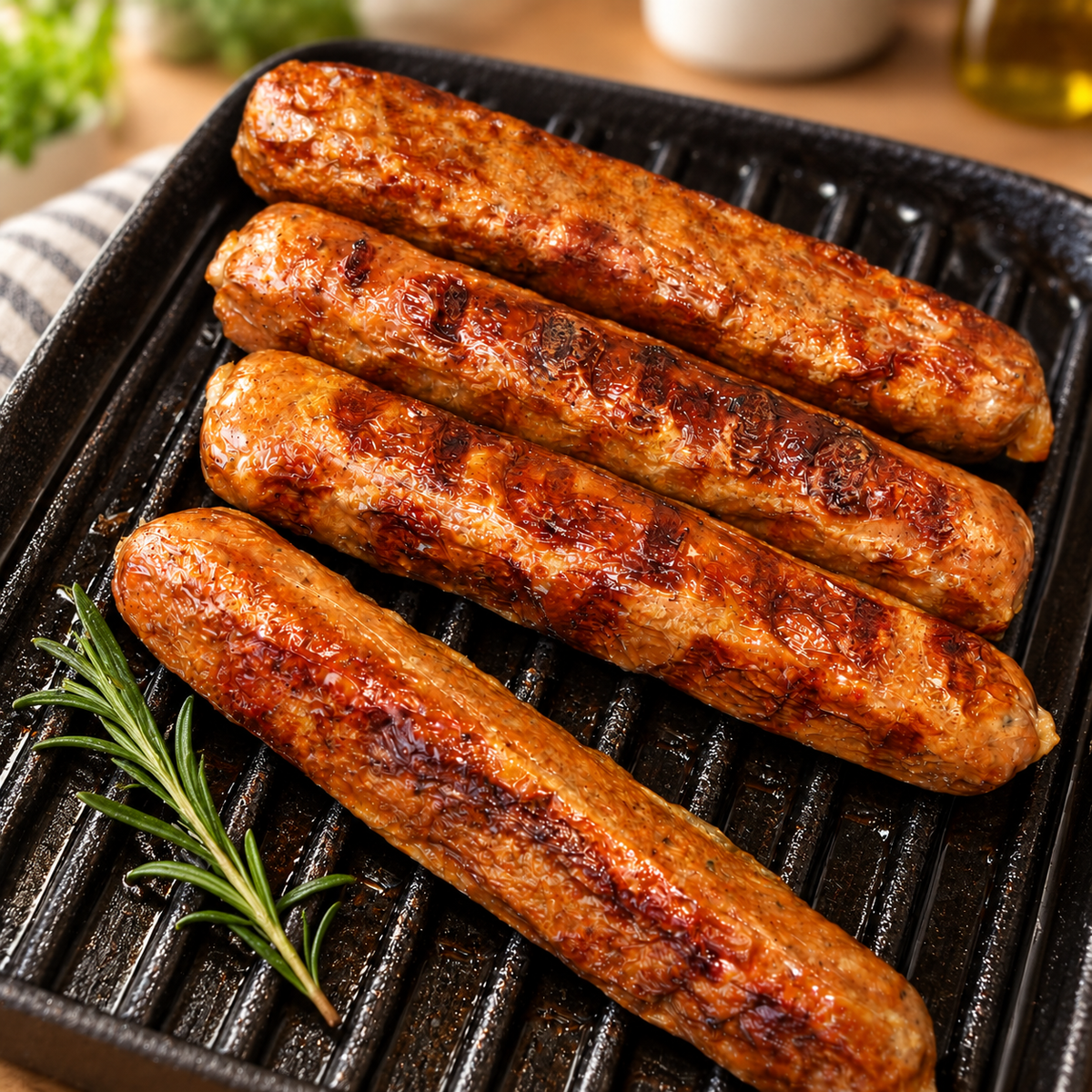 Vegan Polenta, Sundried Tomato & Basil Sausage