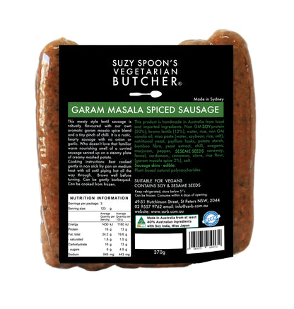 Garam Masala Spiced Sausage